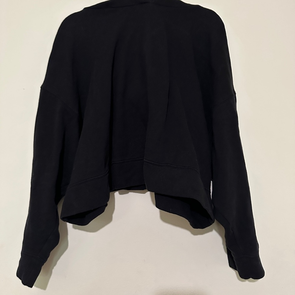 Crop Black Sweatshirt - Old Navy